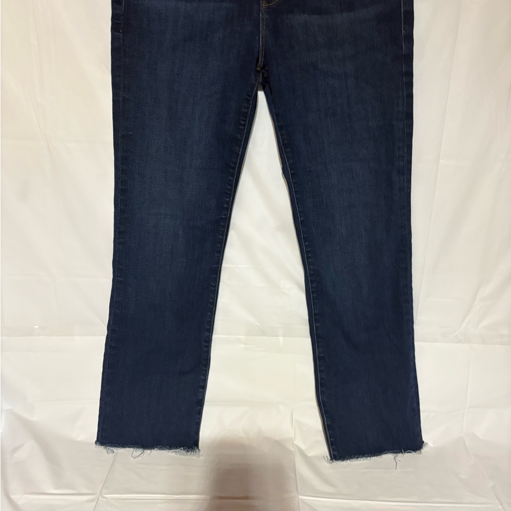 Frame Denim Women's Straight Leg Jeans - Dark Blue - Picture 2 of 10